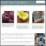 Screen shot of the South West Upholstery website.