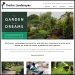Screen shot of the Proctor Landscapes website.
