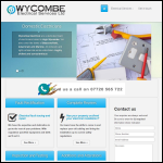 Screen shot of the Wycombe Electrical website.