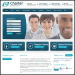 Screen shot of the Charter Financial Recruitment Ltd website.