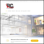Screen shot of the Rova Construction Ltd website.