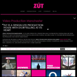 Screen shot of the Zut Media Ltd Manchester website.