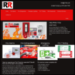 Screen shot of the RR Fire co website.