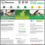 Screen shot of the S.J Electrical website.