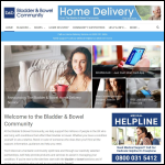 Screen shot of the Bladder & Bowel Community website.