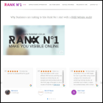 Screen shot of the Rank No.1 website.