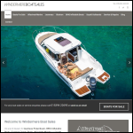 Screen shot of the Windermere Boat Sales website.