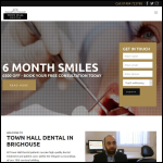 Screen shot of the Town Hall Dental website.