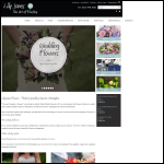 Screen shot of the Lily Jones Flowers website.