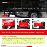 Screen shot of the TyreSave website.
