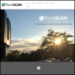 Screen shot of the PointSCAN Ltd website.