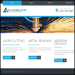 Screen shot of the Accurate Laser Cutting (Leeds) Ltd website.