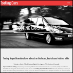Screen shot of the Tooting Airport Transfers website.