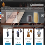 Screen shot of the Leather Apron Company website.