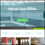 Screen shot of the Behind Glass Blinds website.