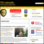 Screen shot of the ITCC Locksmiths Ltd website.