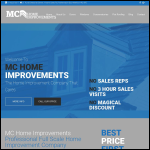 Screen shot of the MC Home Improvements website.