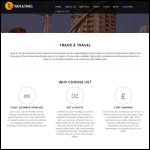Screen shot of the Track & Travel website.