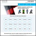 Screen shot of the Mobile Computers Ltd website.