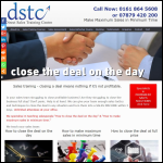 Screen shot of the Direct Sales Training (UK) Ltd website.