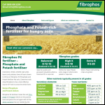 Screen shot of the Fibrophos Ltd website.