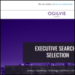 Screen shot of the Ogilvie Search & Selection Ltd website.