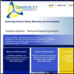 Screen shot of the Camberley Engineers Ltd website.