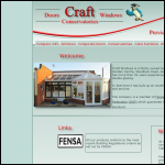 Screen shot of the Craft Windows Ltd website.