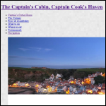 Screen shot of the Captain Cook's Haven Ltd website.