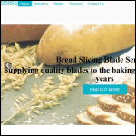 Screen shot of the Bread Slicing Blade Services Ltd website.
