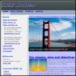 Screen shot of the Sise Ltd website.