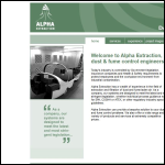 Screen shot of the Alpha Extraction Ltd website.