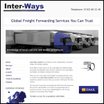 Screen shot of the Inter - Ways Ltd website.