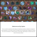 Screen shot of the Ely Optics Ltd website.
