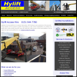 Screen shot of the Hylift Access Platform Hire website.