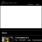 Screen shot of the Odysseus Solutions Ltd website.