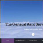 Screen shot of the General Aero Services Components Ltd website.