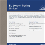 Screen shot of the Biz London Trading Ltd website.