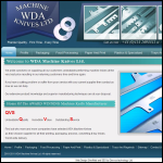 Screen shot of the WDA Machine Knives Ltd website.