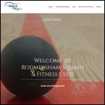 Screen shot of the Rodmersham Squash Ltd website.