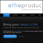 Screen shot of the Effie Productions Ltd website.