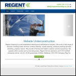 Screen shot of the Regent Service Solutions Ltd website.