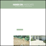 Screen shot of the Hands on Landscapes Ltd website.