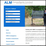 Screen shot of the Alm Consultancy Ltd website.