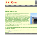 Screen shot of the A & L Tyres Ltd website.