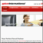 Screen shot of the Spicer International Ltd website.
