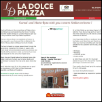Screen shot of the La Dolce Piazza Ltd website.