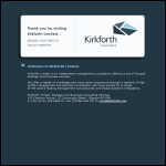 Screen shot of the Kirkforth Ltd website.