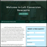 Screen shot of the Loft Conversion Newcastle website.