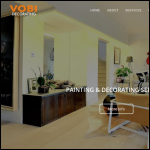 Screen shot of the Vobi Decorating website.